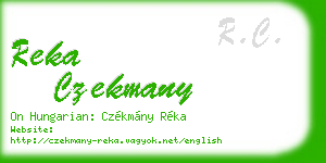 reka czekmany business card