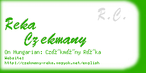 reka czekmany business card